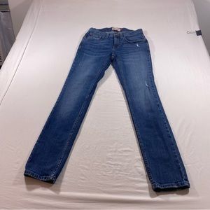 FreeWorld Jeans Men 30 Messenger Skinny denim blue jeans Zip Pockets jeans